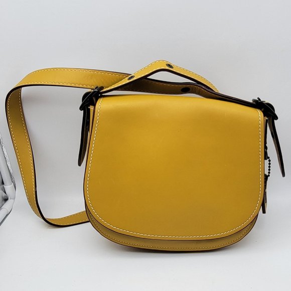 Coach 1941 Saddle 23 Crossbody Bag 20115 Flax Yellow - Picture 1 of 9